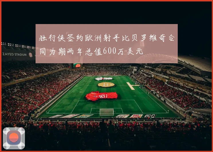 独行侠签约欧洲射手比贝罗维奇合同为期两年总值600万美元