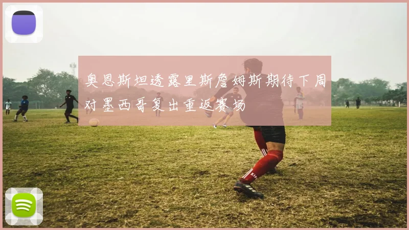 奥恩斯坦透露里斯詹姆斯期待下周对墨西哥复出重返赛场